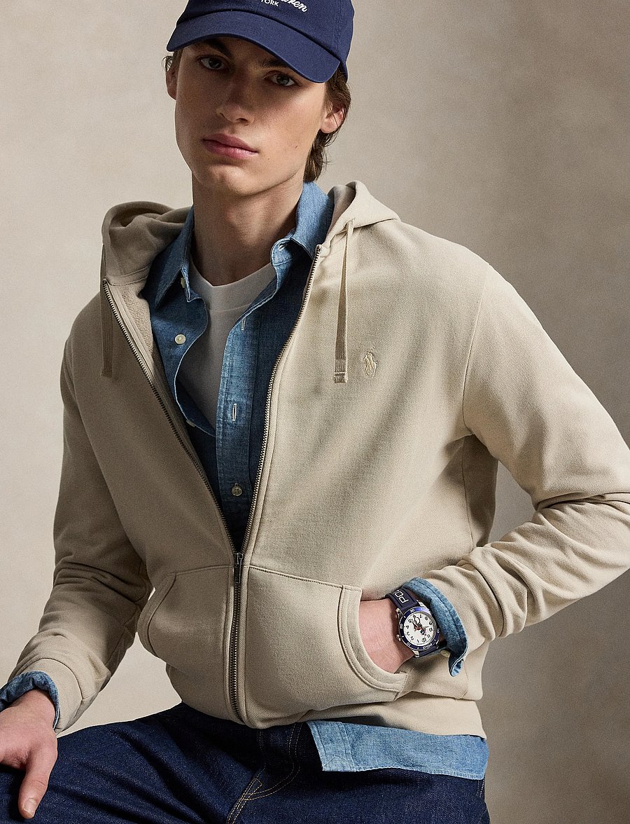 Polo Ralph Lauren - Loopback Fleece Full-Zip Hoodie - kapuutsiga dressipluusid - stoneware grey - 5