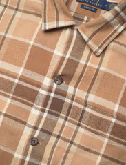 Polo Ralph Lauren - Big Fit Plaid Brushed Flannel Shirt - rūtaini krekli - 6094 khaki/brown - 4