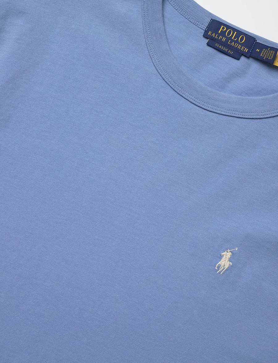 Polo Ralph Lauren - Classic Fit Jersey Crewneck T-Shirt - kurzärmelig - bristol blue - 4
