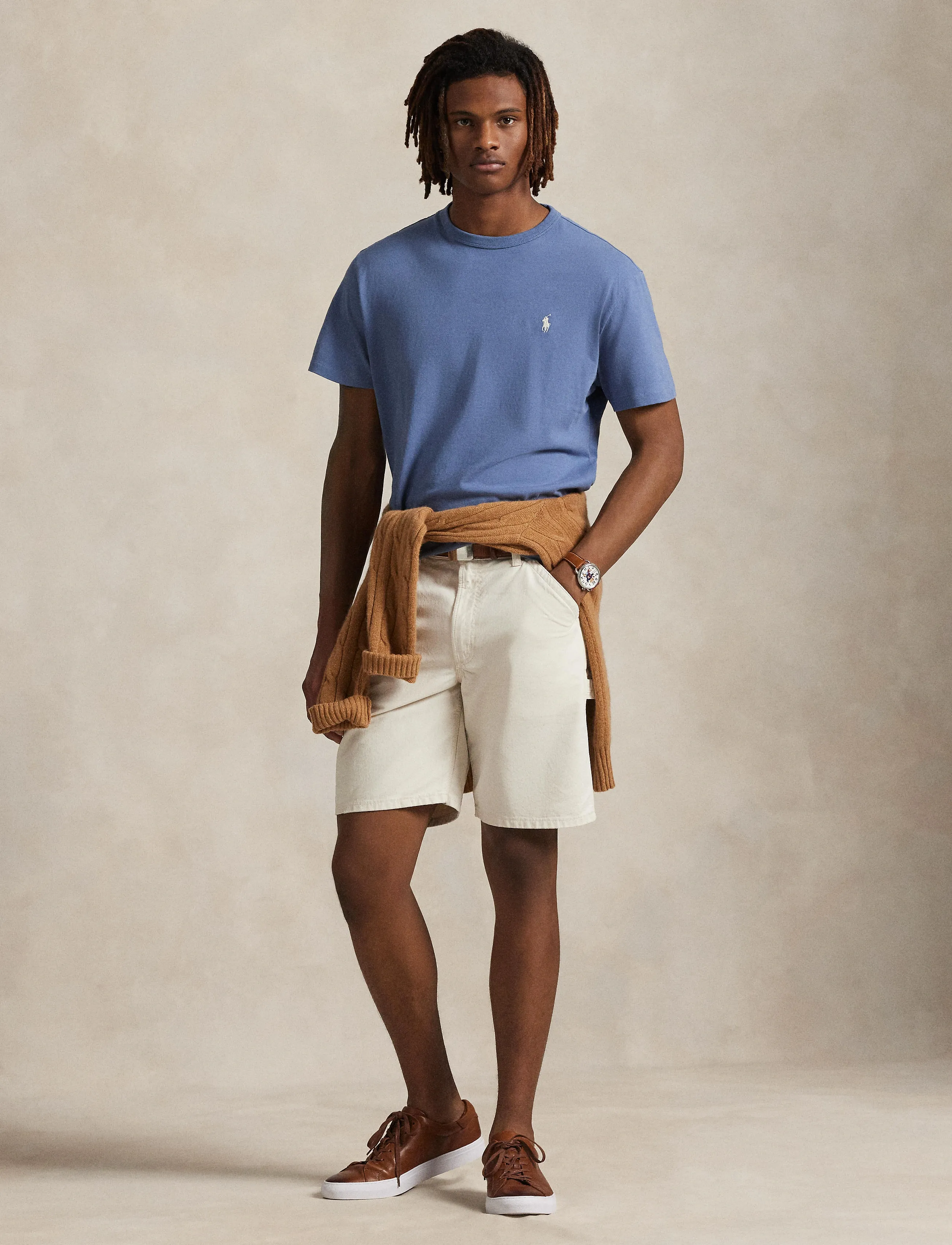 Polo Ralph Lauren Classic Fit Jersey Crewneck T-Shirt - T-shirts - CAPRI BLUE / blue