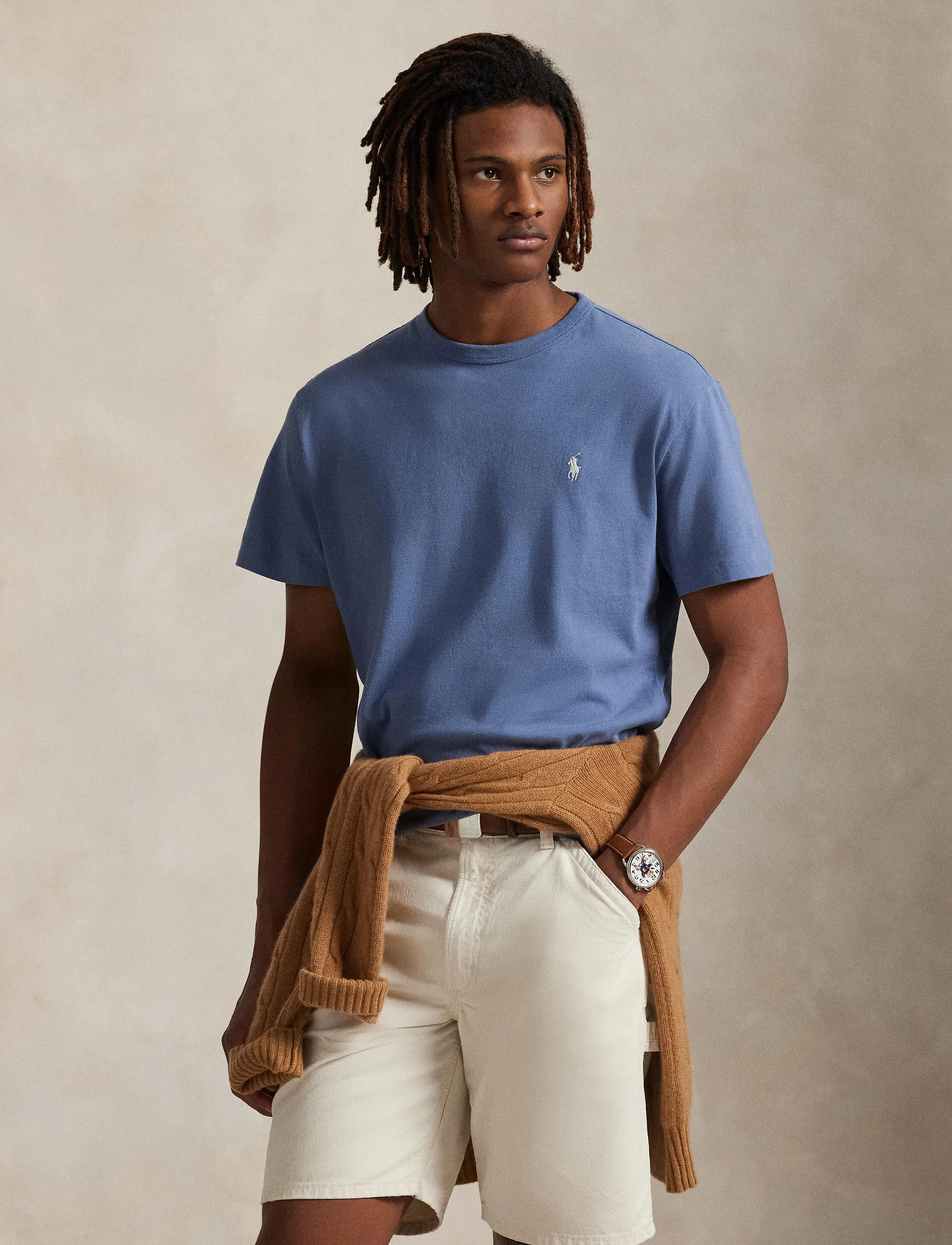 Polo Ralph Lauren - Classic Fit Jersey Crewneck T-Shirt - kortærmede t-shirts - capri blue - 3
