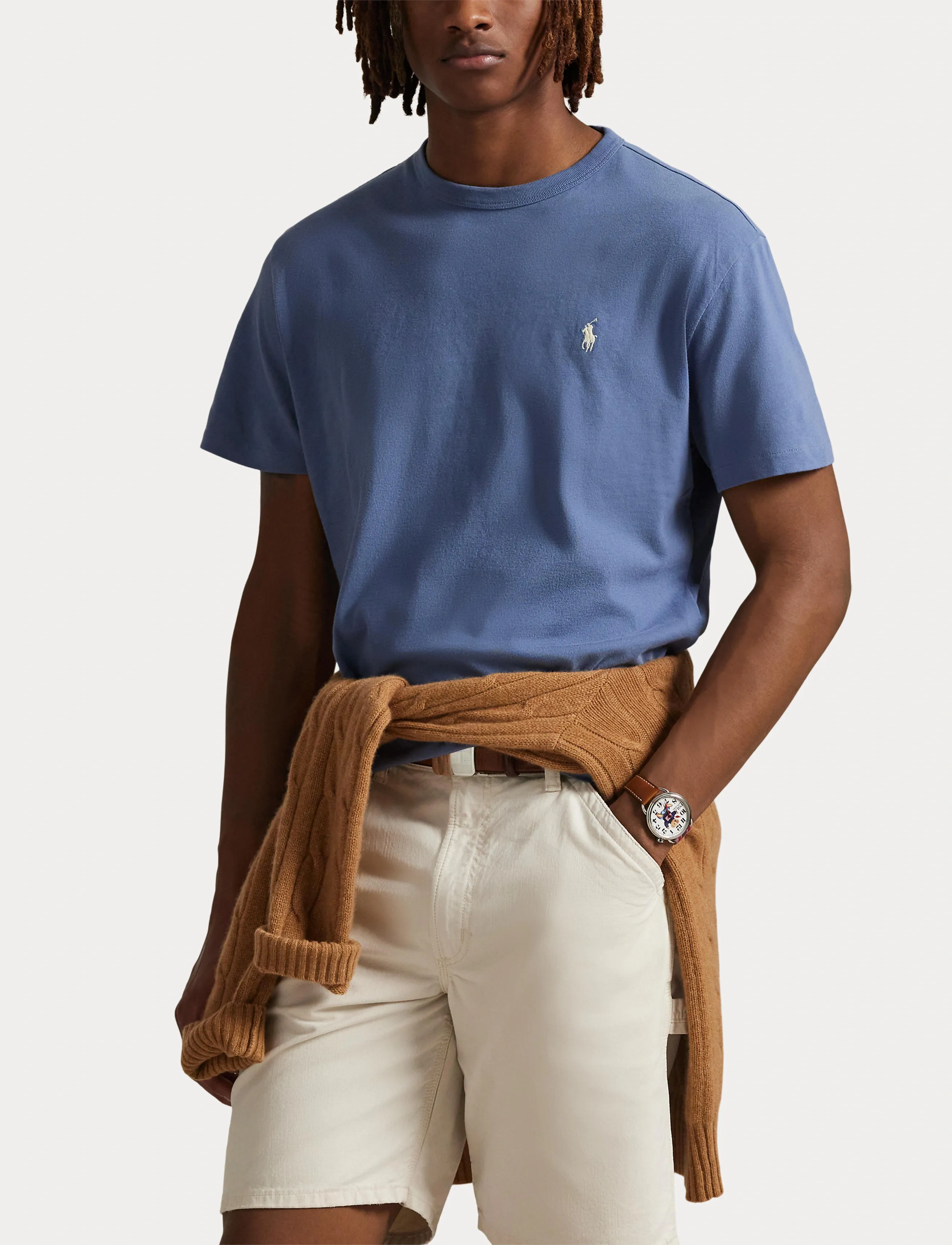 Polo Ralph Lauren - Classic Fit Jersey Crewneck T-Shirt - kortærmede t-shirts - capri blue - 5