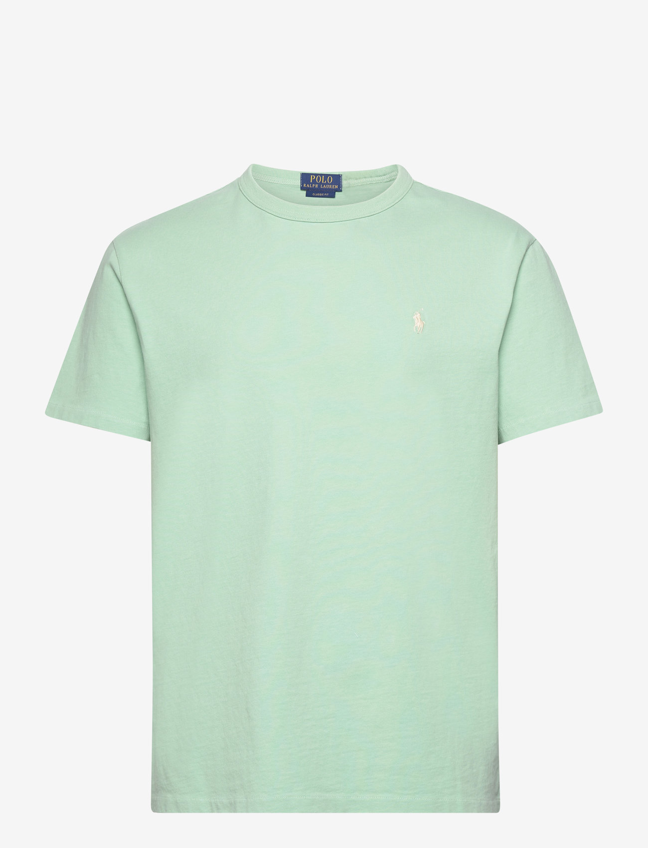 Polo Ralph Lauren - Classic Fit Jersey Crewneck T-Shirt - kortärmade t-shirts - celadon - 0