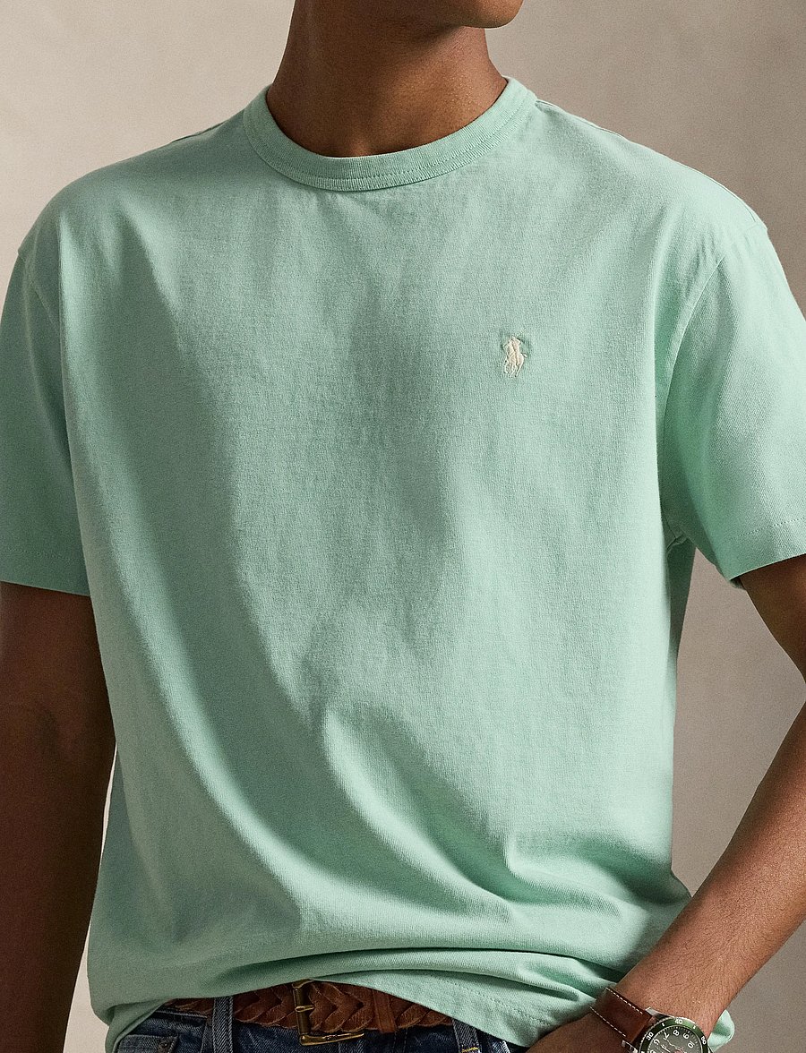 Polo Ralph Lauren - Classic Fit Jersey Crewneck T-Shirt - kurzärmelig - celadon - 4