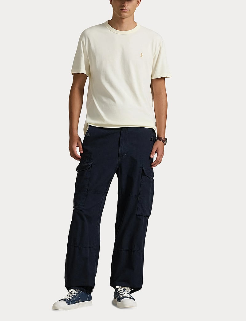 Polo Ralph Lauren - Classic Fit Jersey Crewneck T-Shirt - stutterma bolir - clubhouse cream - 4