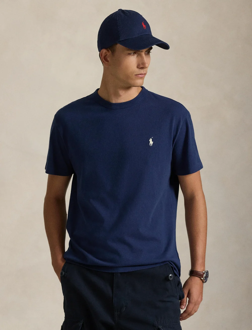 Polo Ralph Lauren - Classic Fit Jersey Crewneck T-Shirt - short-sleeved t-shirts - cruise navy - 3