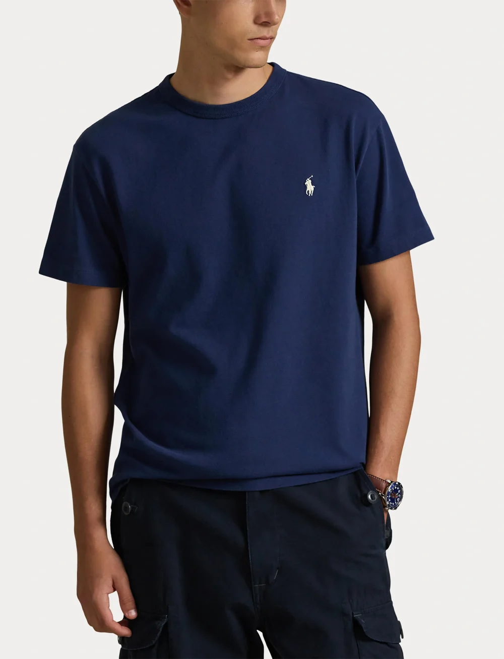 Polo Ralph Lauren - Classic Fit Jersey Crewneck T-Shirt - short-sleeved t-shirts - cruise navy - 5