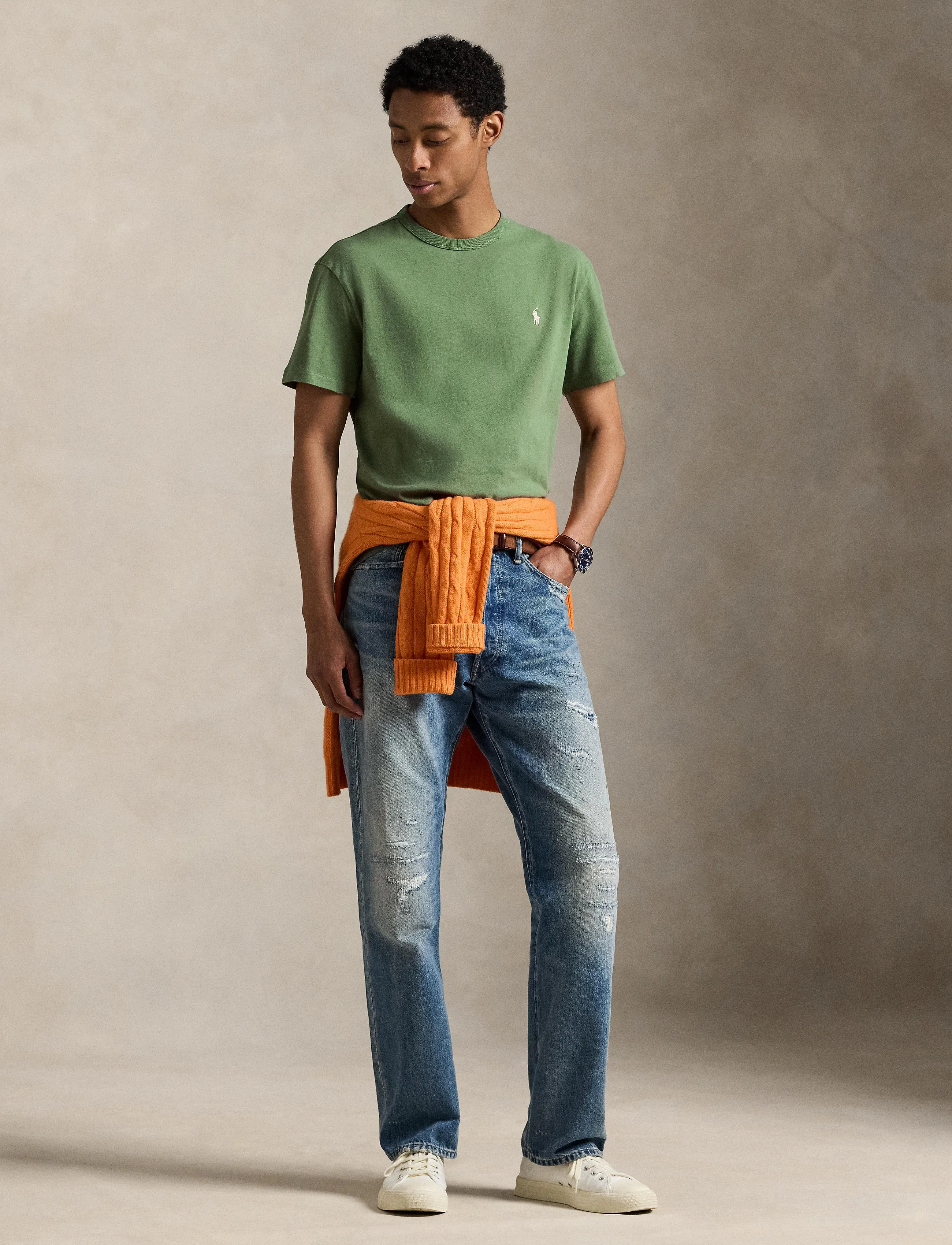 Polo Ralph Lauren 16/1 JERSEY-SSL-TSH - T-Shirts - FATIGUE / green