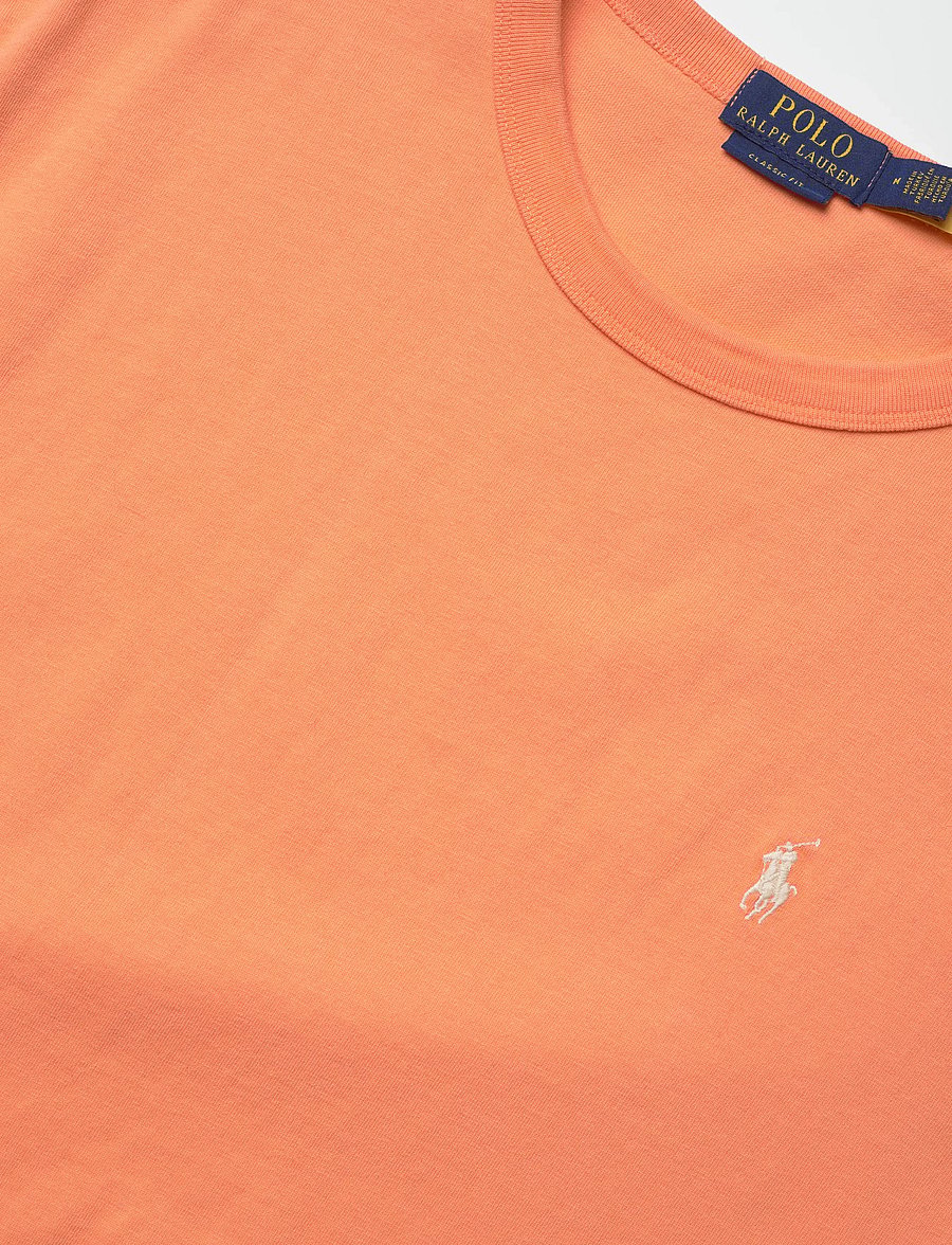 Polo Ralph Lauren - Classic Fit Jersey Crewneck T-Shirt - kurzärmelig - pompano orange - 3