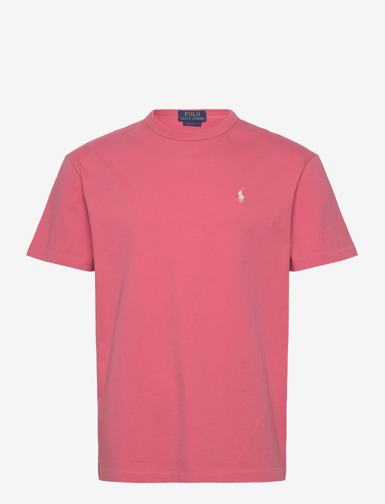 Polo Ralph Lauren - Classic Fit Jersey Crewneck T-Shirt - kortærmede t-shirts - red sky - 0
