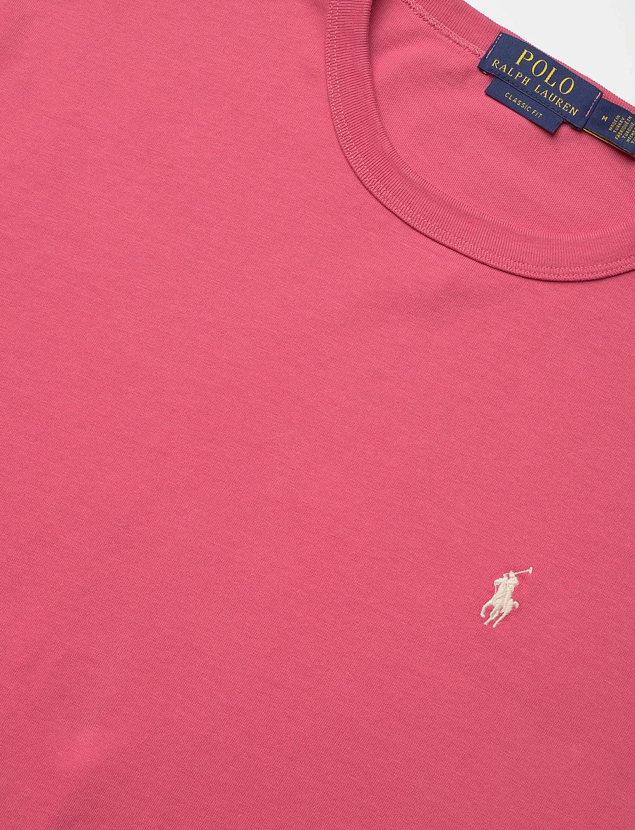 Polo Ralph Lauren - Classic Fit Jersey Crewneck T-Shirt - kurzärmelig - red sky - 4