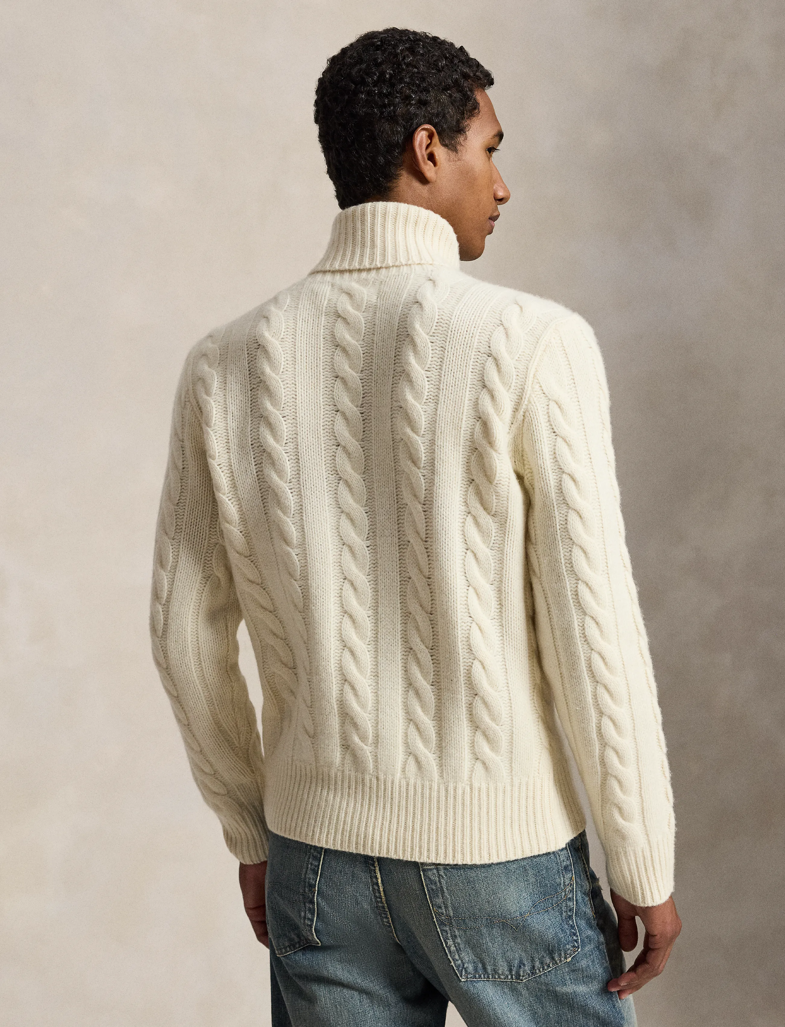 Polo Ralph Lauren Cable-Knit Wool-Cashmere Sweater tröjor herr – bild 2