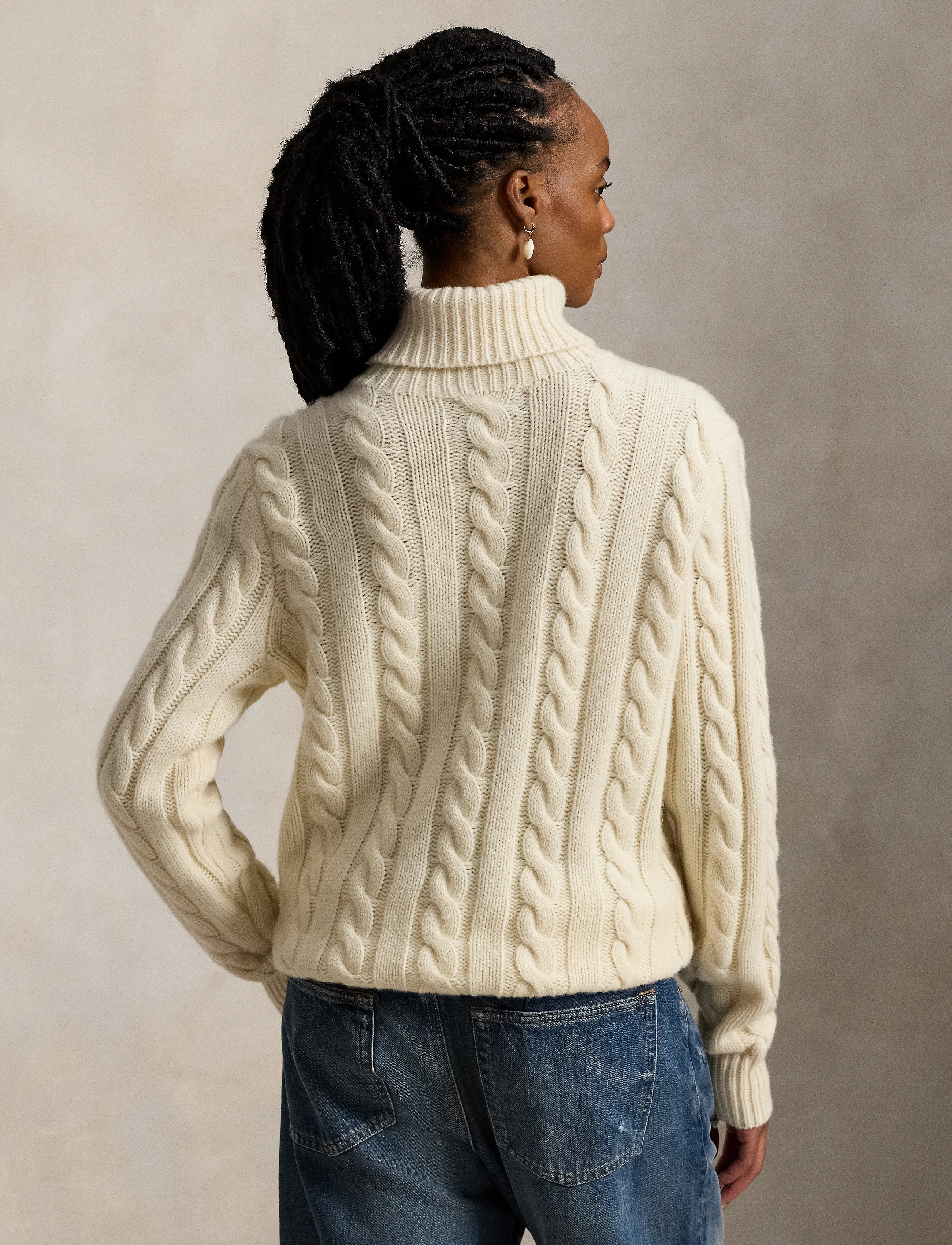 Polo Ralph Lauren Cable-Knit Wool-Cashmere Sweater tröjor herr – bild 4