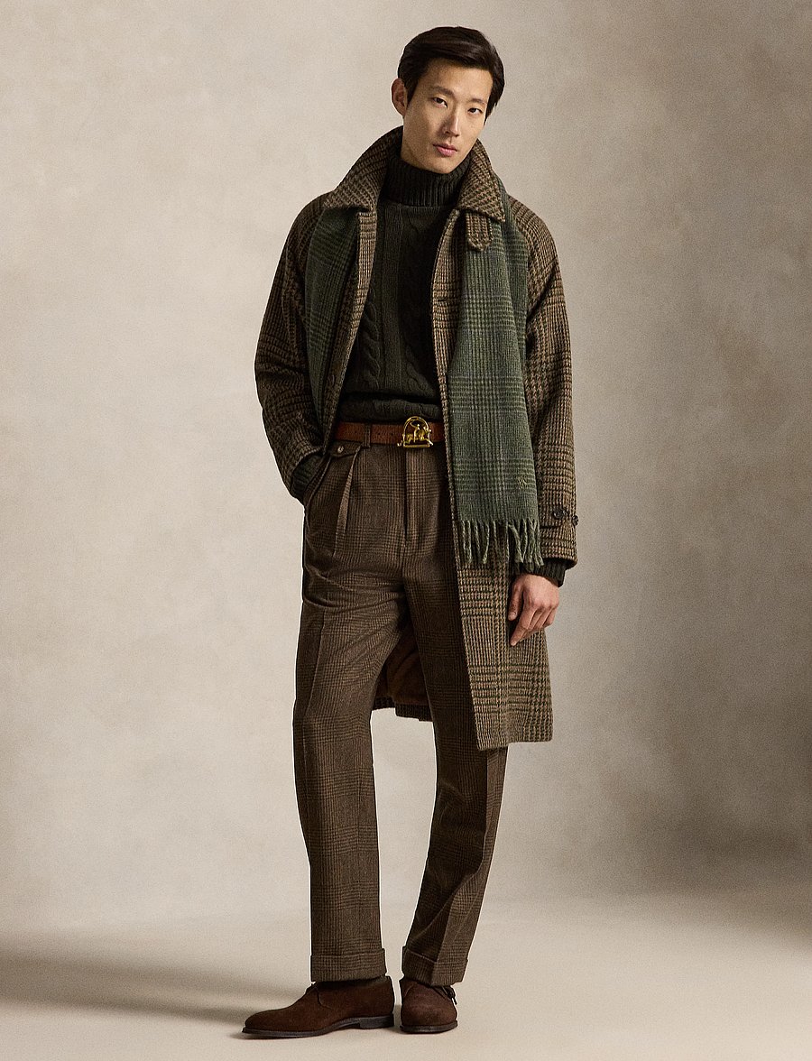 Polo Ralph Lauren - Cable-Knit Wool-Cashmere Sweater - rollkragen - olive shrub heath - 0