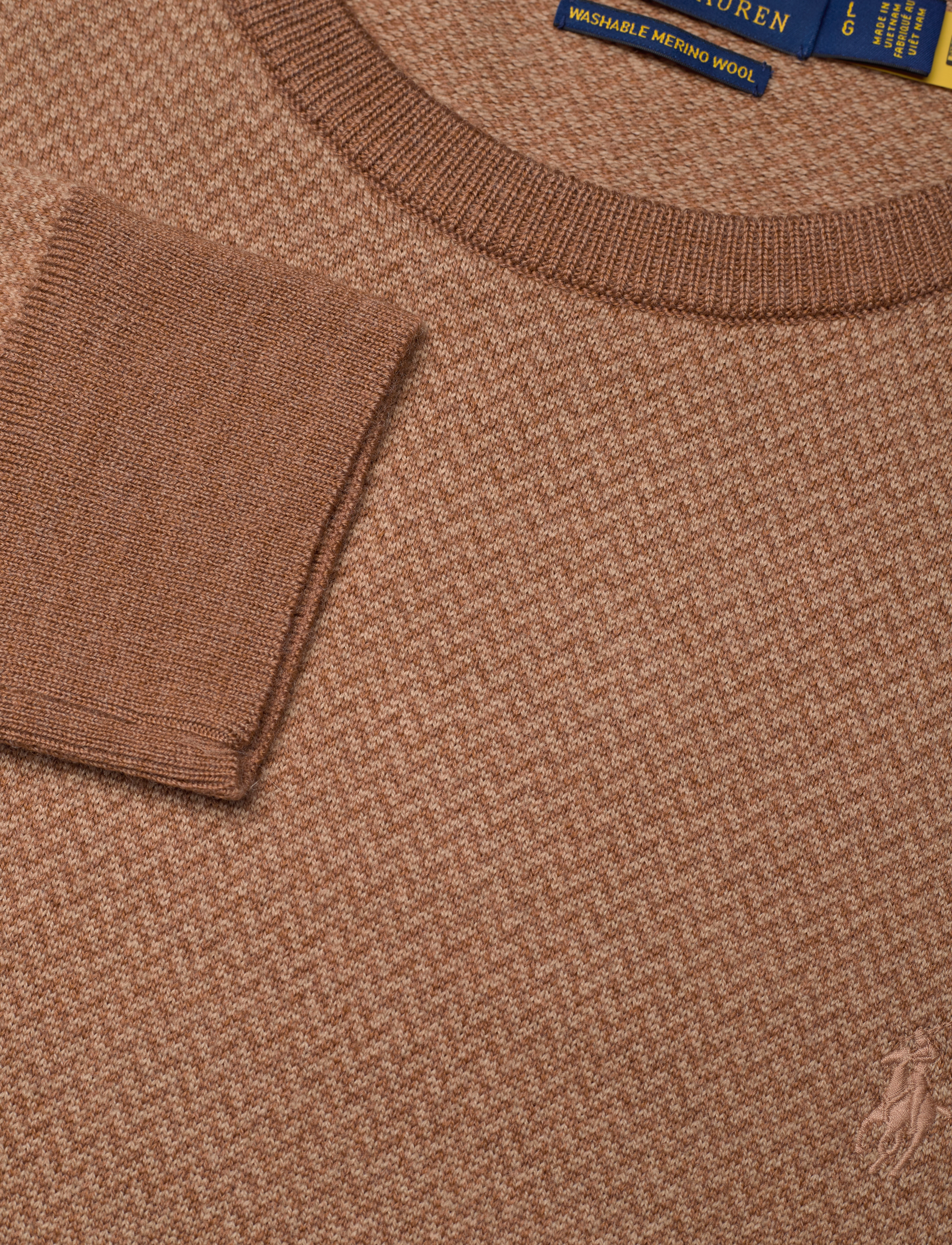 Polo Ralph Lauren - 2/30 MERINO WL RWS-LSL-PLO - light camel combo - 2