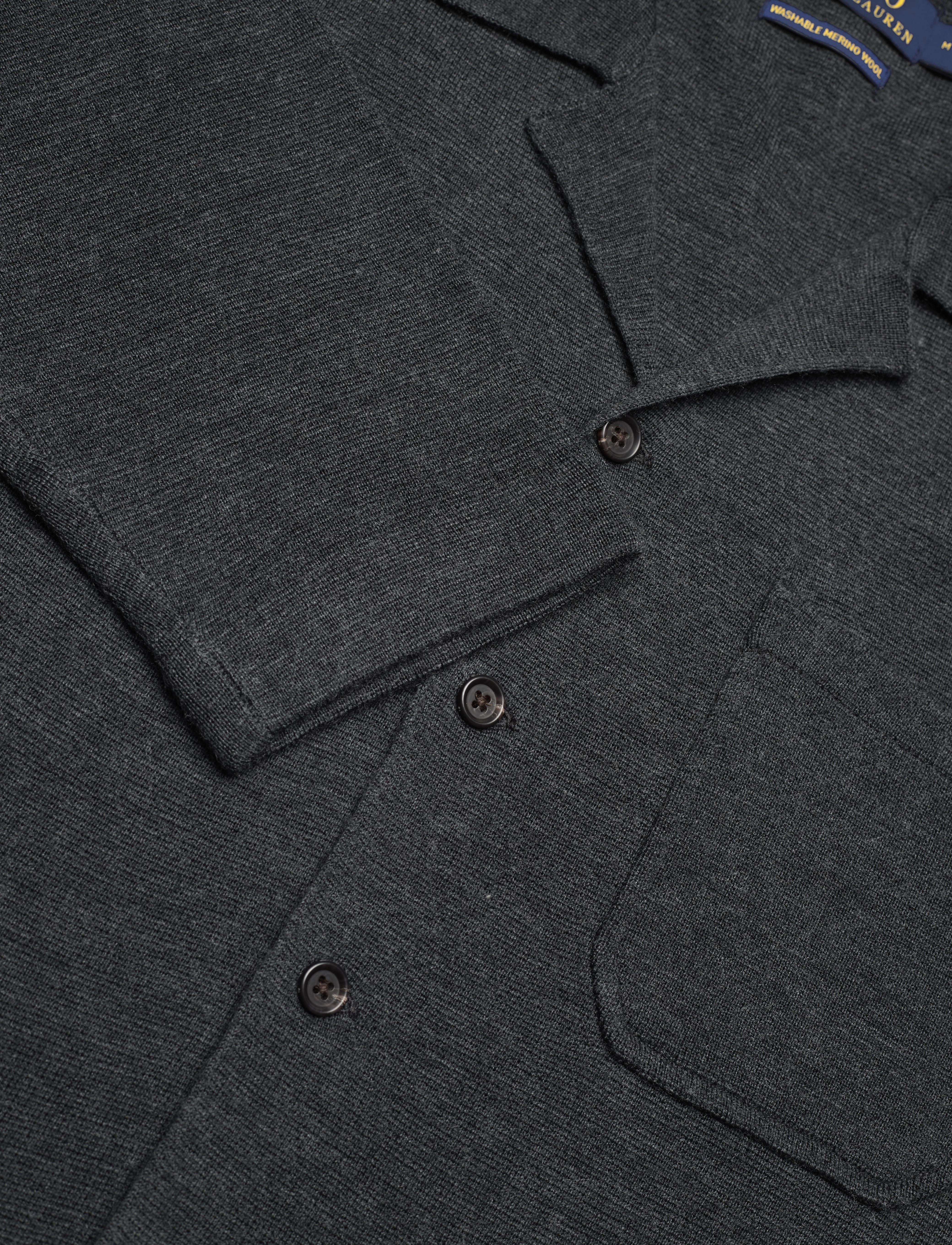 Polo Ralph Lauren - 2/48 MERINOWOOL RWS-LSL-CRD - dark granite hthr - 2