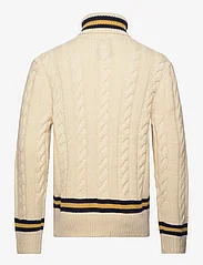 Polo Ralph Lauren - Cable-Knit Wool-Blend Turtleneck Sweater - džemperi ar augstu apkakli - cream combo - 1