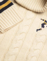 Polo Ralph Lauren - Cable-Knit Wool-Blend Turtleneck Sweater - kõrge kaelusega džemprid - cream combo - 3