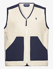 Polo Ralph Lauren - Wind-Blocking Hybrid Vest - spring jackets - wintercream/ newp - 1