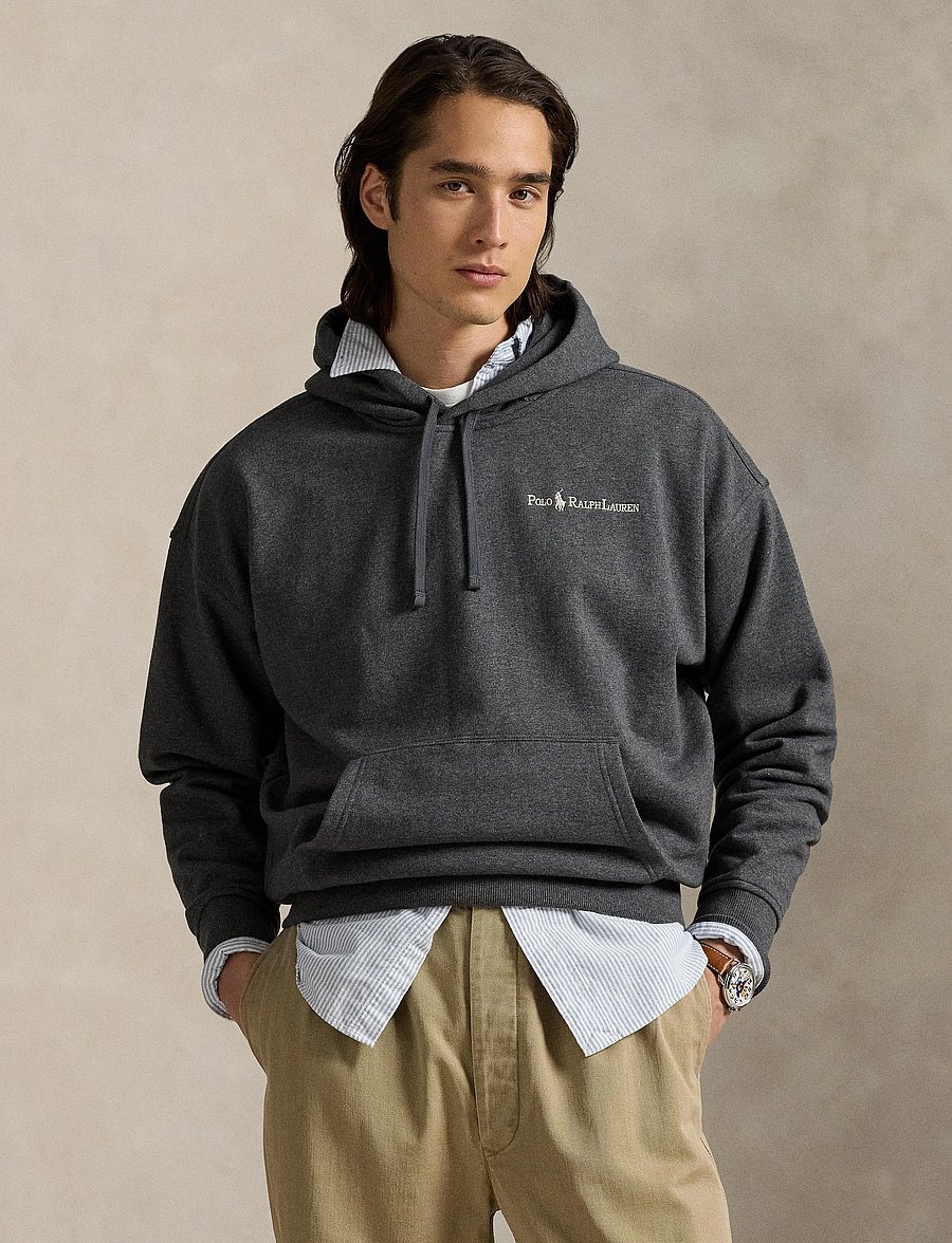 Polo Ralph Lauren - Relaxed Fit Logo Fleece Hoodie - sweats à capuche - barclay heather - 3