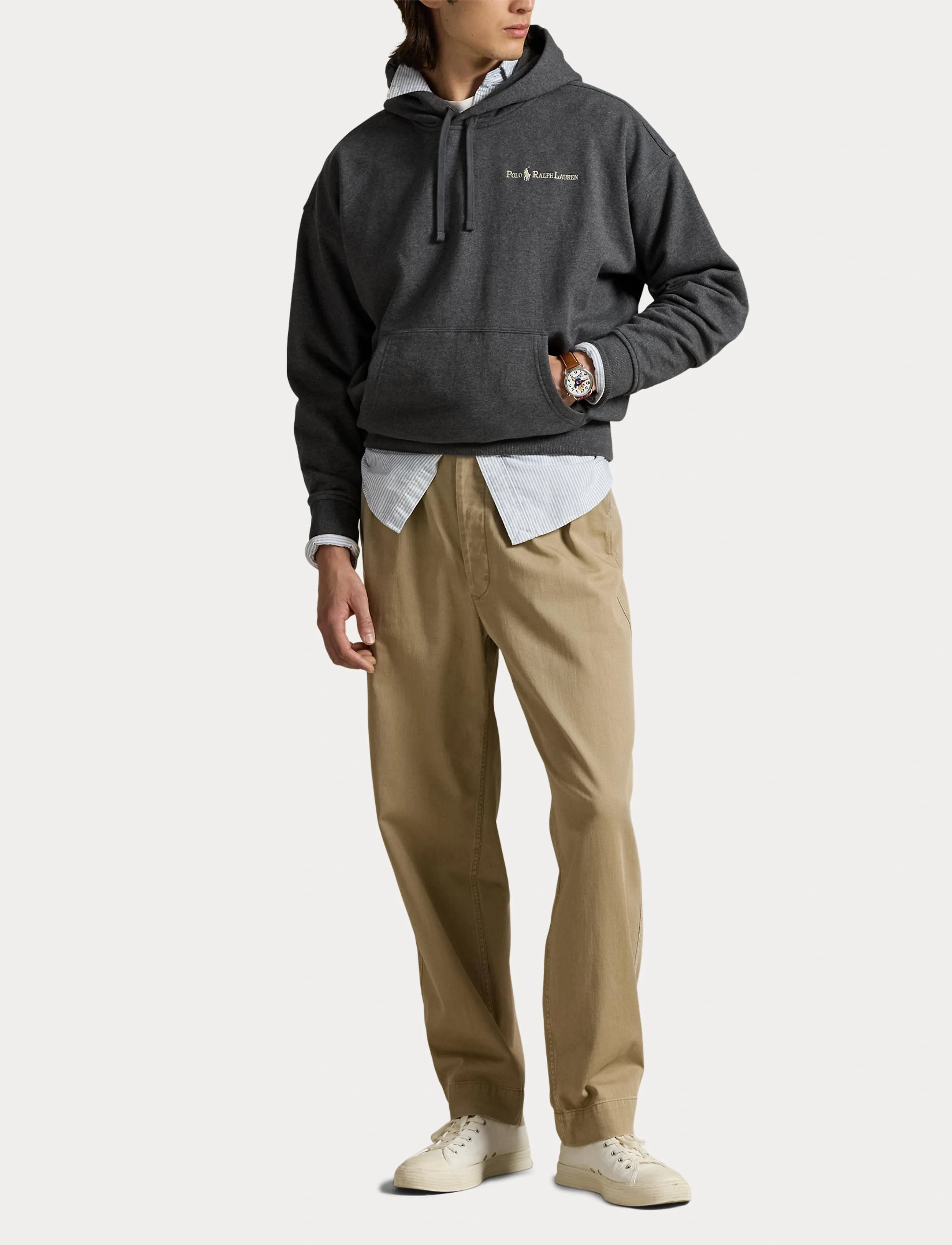 Polo Ralph Lauren - Relaxed Fit Logo Fleece Hoodie - hættetrøjer - barclay heather - 4