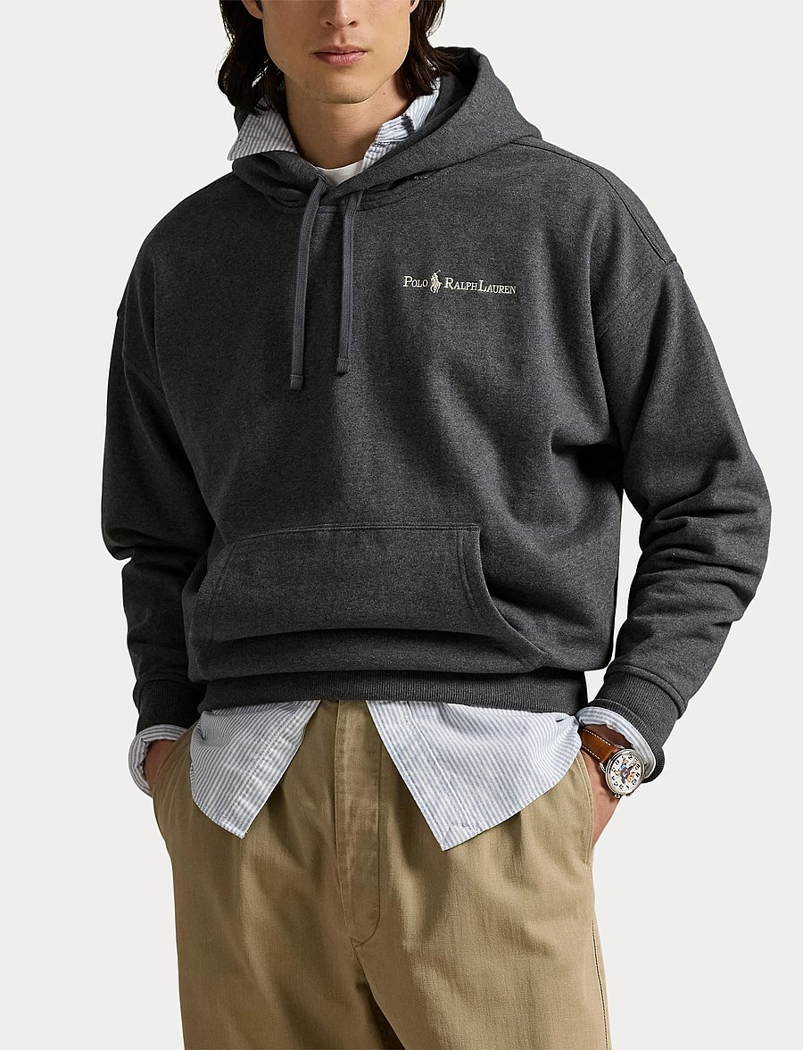 Polo Ralph Lauren - Relaxed Fit Logo Fleece Hoodie - sweats à capuche - barclay heather - 5