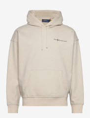 Relaxed Fit Logo Fleece Hoodie - CLASSIC STONE