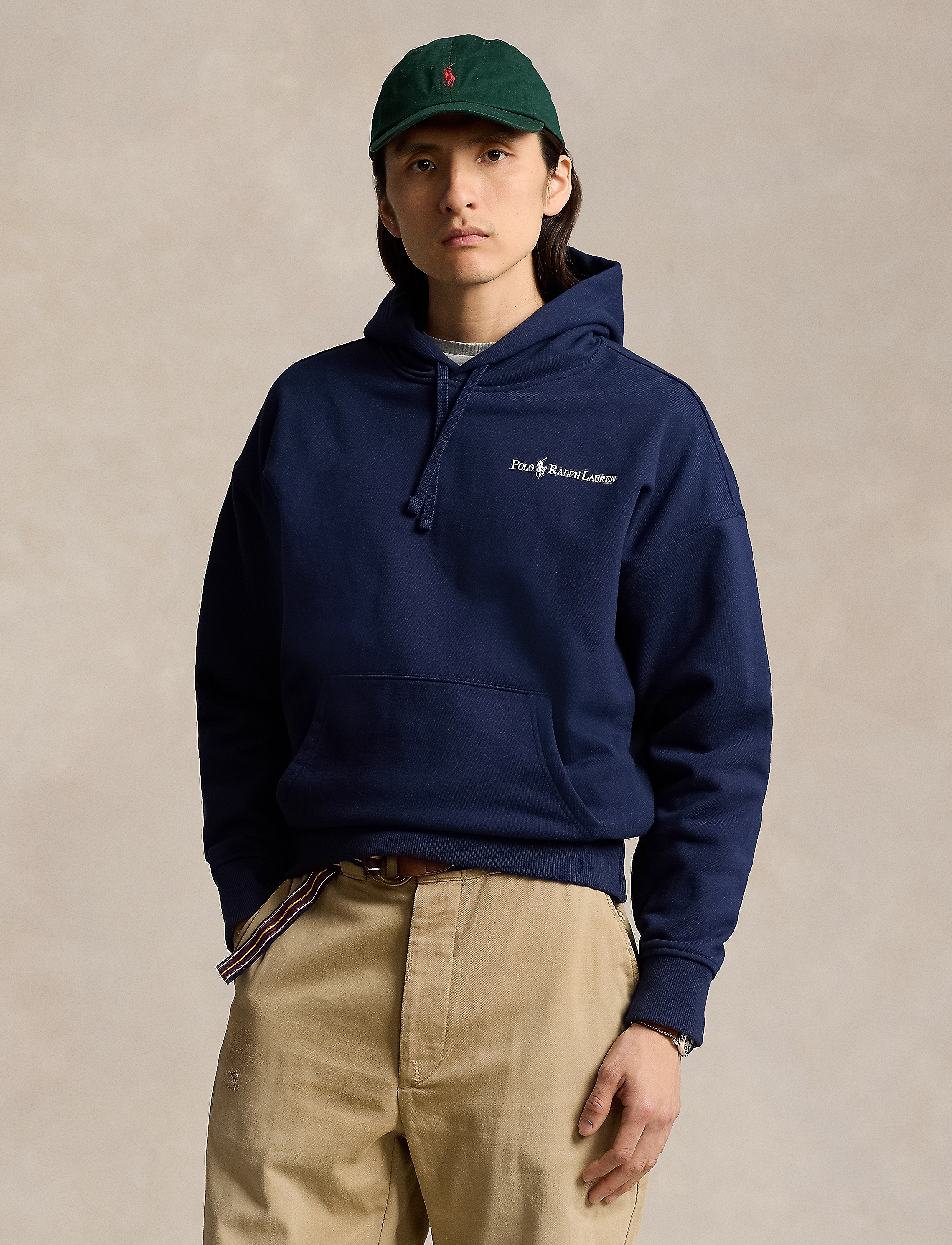 Polo Ralph Lauren Relaxed Fit Logo Fleece Hoodie - Sweatshirts - CRUISE NAVY / navy