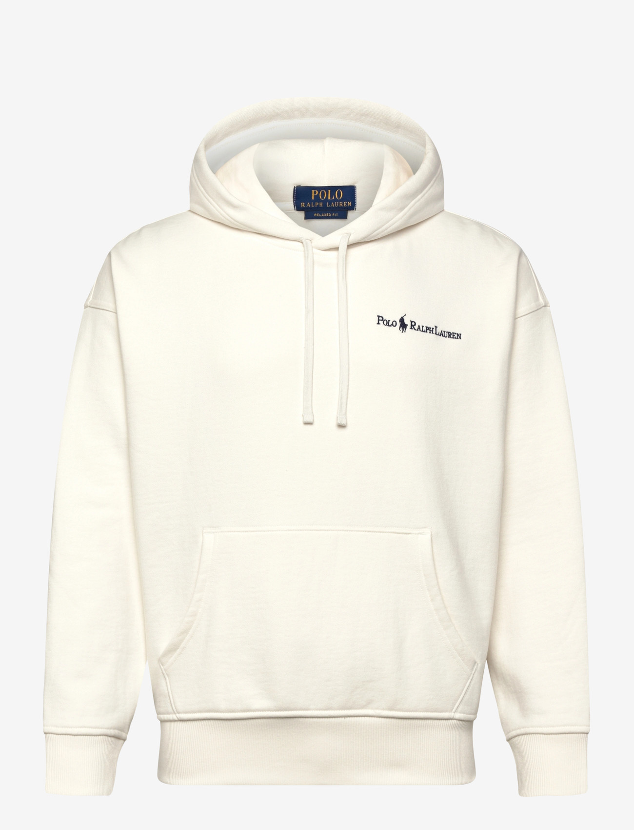 Polo Ralph Lauren - Relaxed Fit Logo Fleece Hoodie - kapuzenpullover - deckwash white - 0