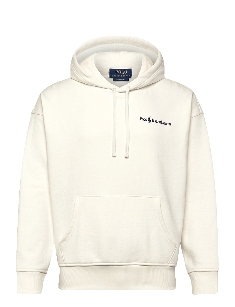 Polo Ralph Lauren - Relaxed Fit Logo Fleece Hoodie - kapuzenpullover - deckwash white - 0