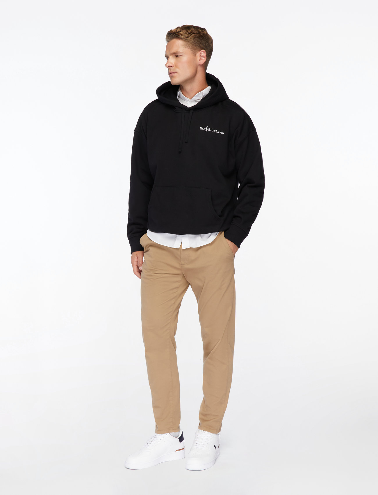 Polo Ralph Lauren - Relaxed Fit Logo Fleece Hoodie - hoodies - polo black - 4