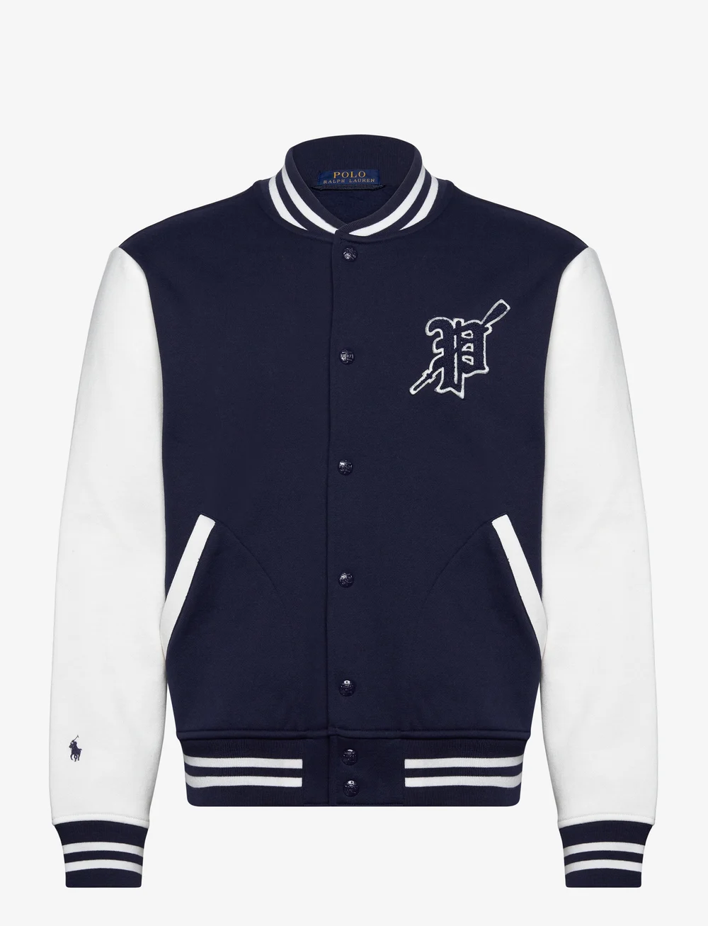 Polo ralph lauren fleece baseball jacket best sale