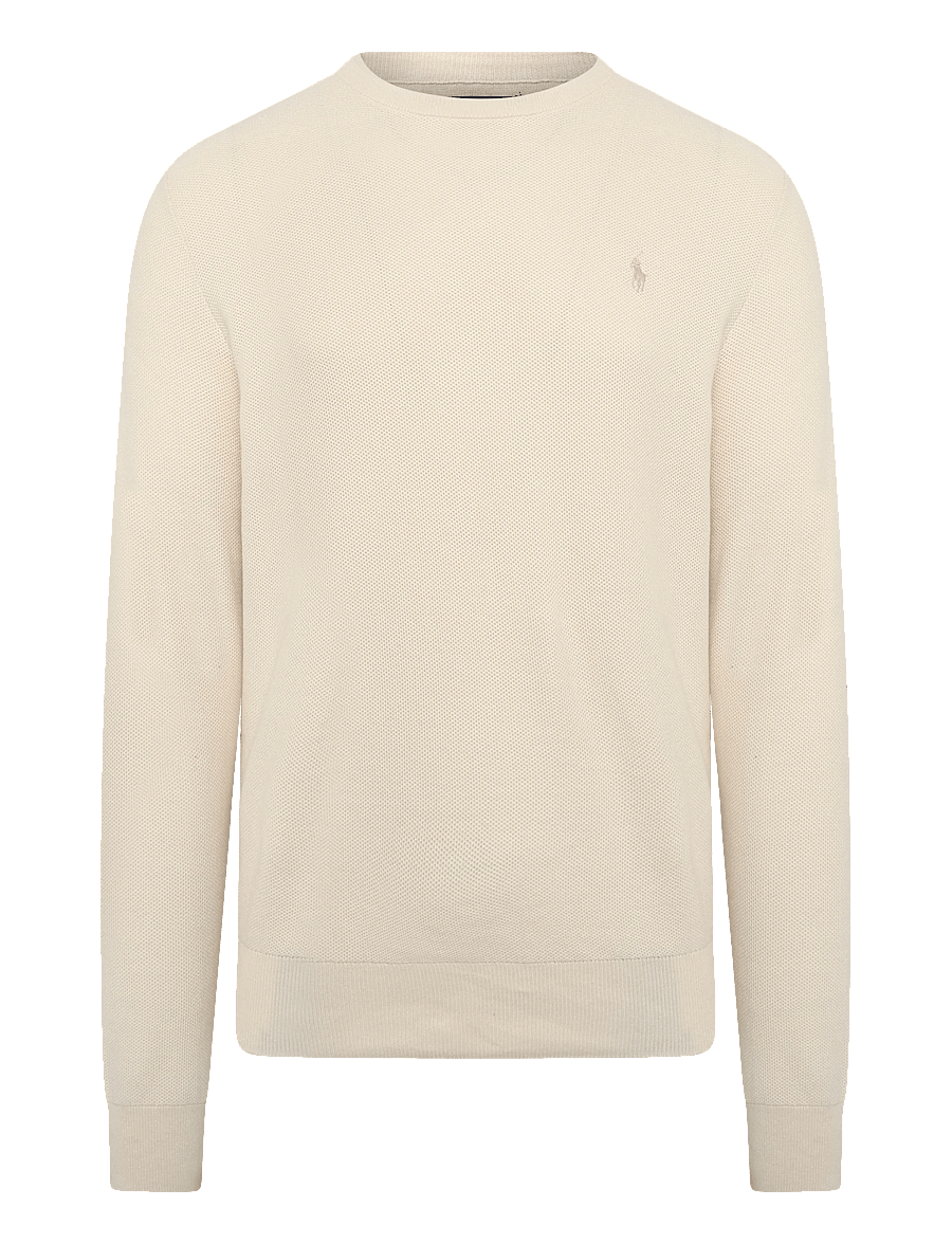 Polo Ralph Lauren - Mesh-Knit Cotton Crewneck Sweater - rundhals - andover cream - 1