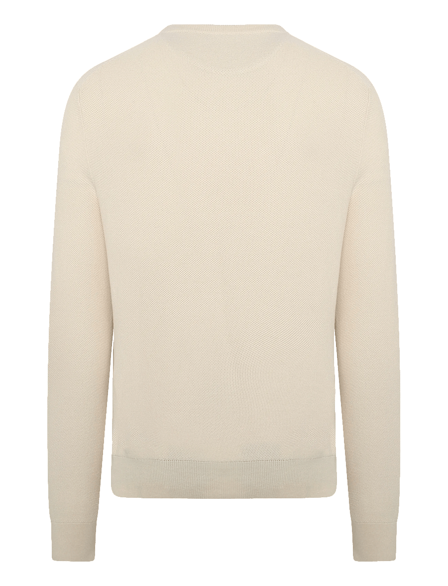 Polo Ralph Lauren - Mesh-Knit Cotton Crewneck Sweater - rundhals - andover cream - 2