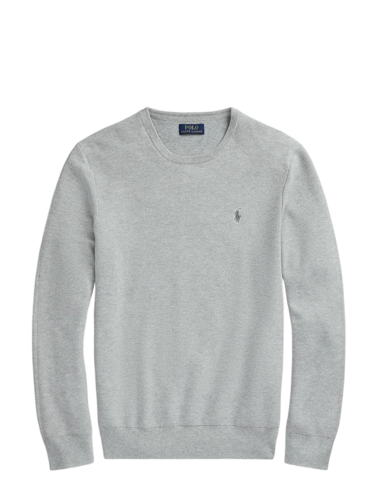Polo Ralph Lauren Mesh-Knit Cotton Crewneck Sweater - Trøjer - ANDOVER  HEATHER / grey