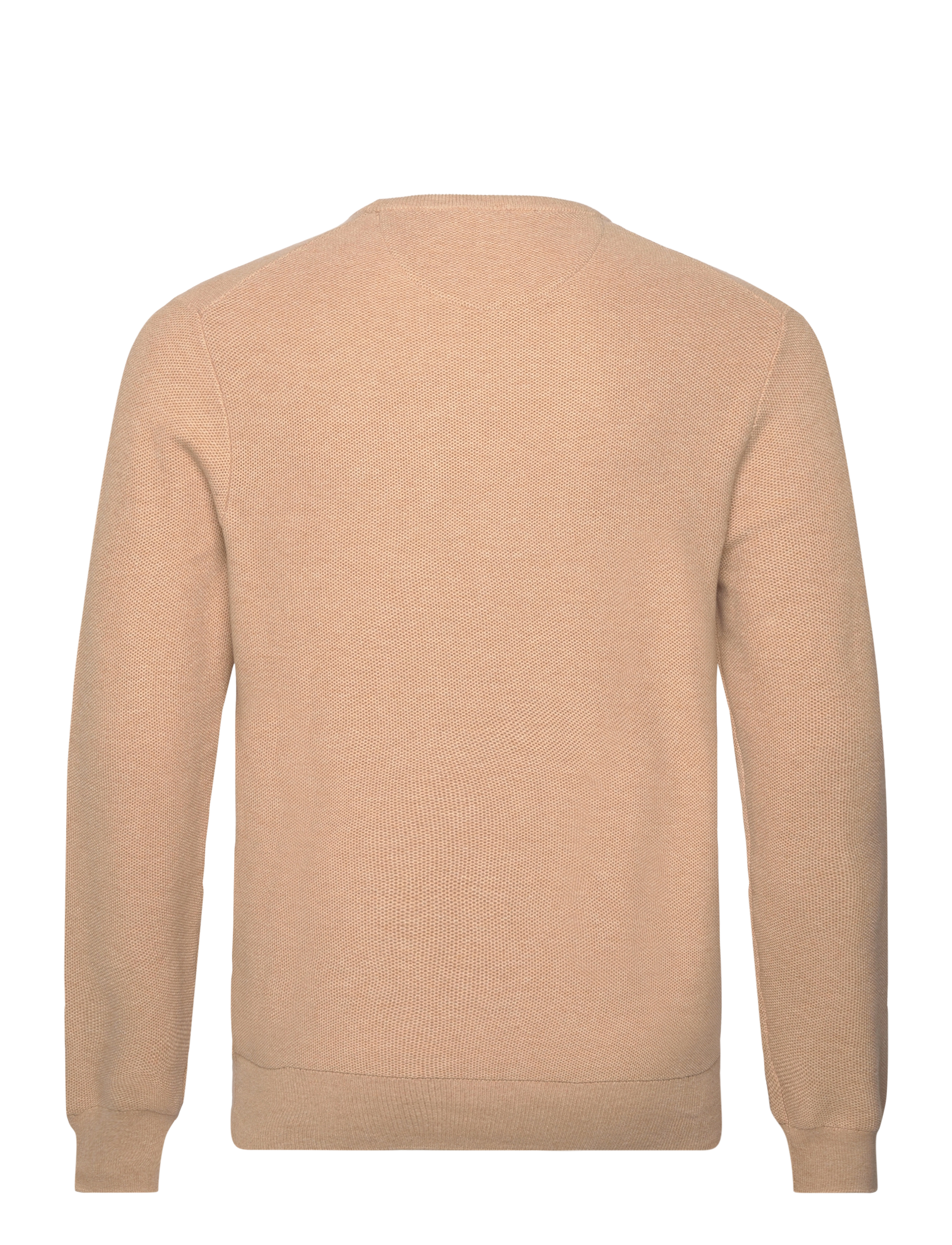 Polo Ralph Lauren - Mesh-Knit Cotton Crewneck Sweater - round necks - camel melange - 1