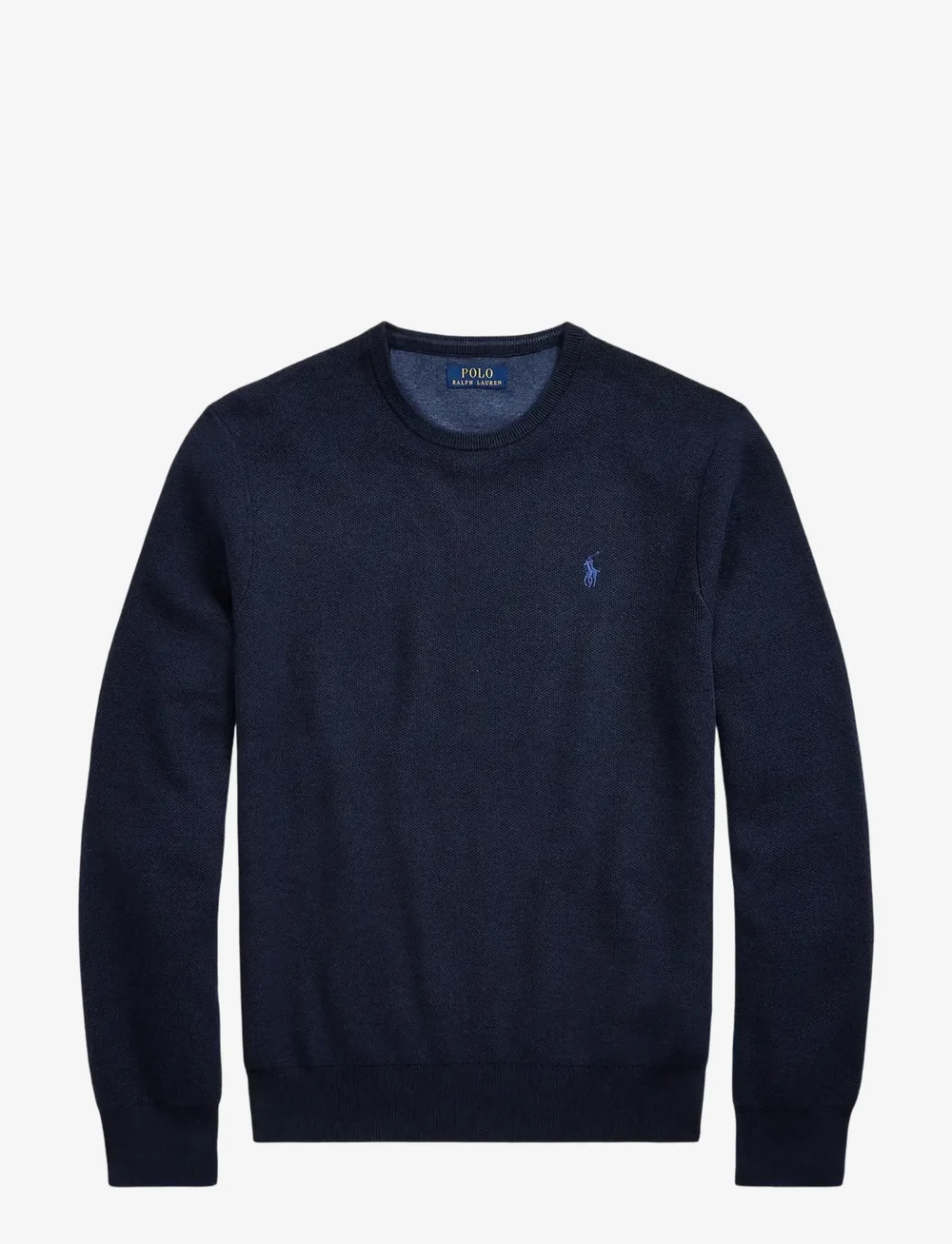 Polo cotton crewneck sweater sales