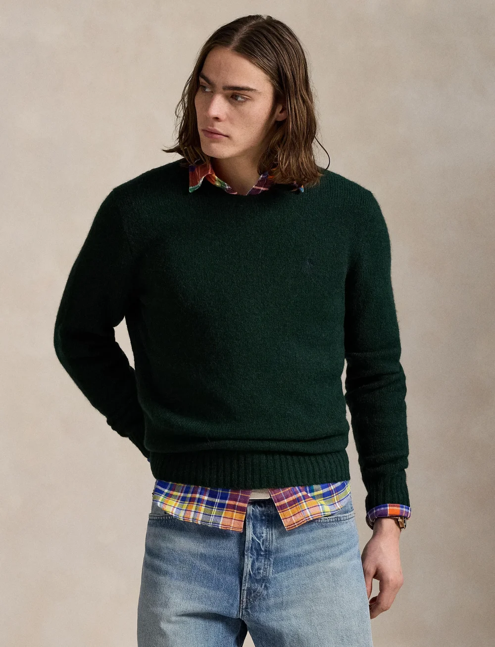 Polo Ralph Lauren - ALPACA BLEND-LSL-PLO - rundhalsad - moss agate - 3