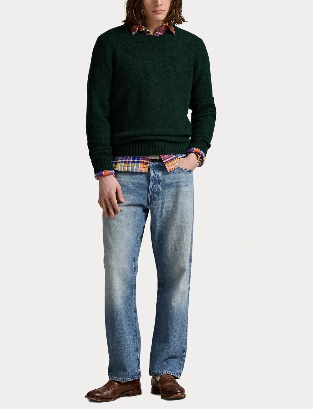 Polo Ralph Lauren - ALPACA BLEND-LSL-PLO - rundhalsad - moss agate - 4