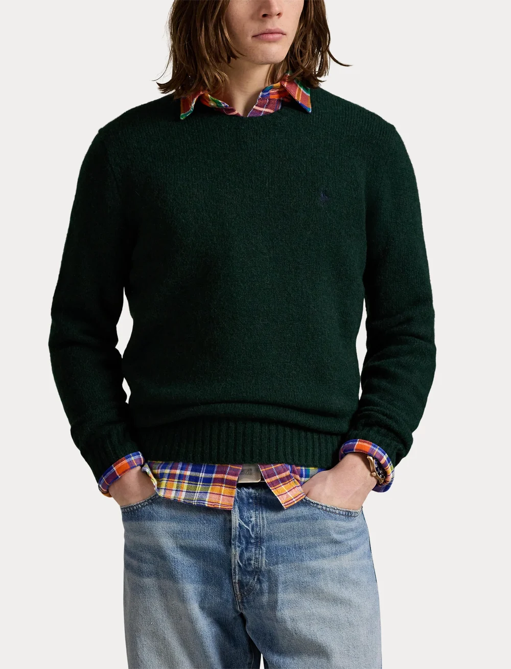 Polo Ralph Lauren - ALPACA BLEND-LSL-PLO - rundhalsad - moss agate - 5