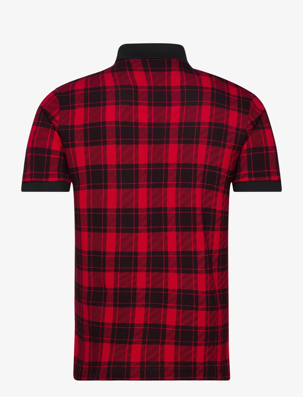 Plaid top polo shirts
