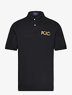 Classic Fit Logo Mesh Polo Shirt - POLO BLACK