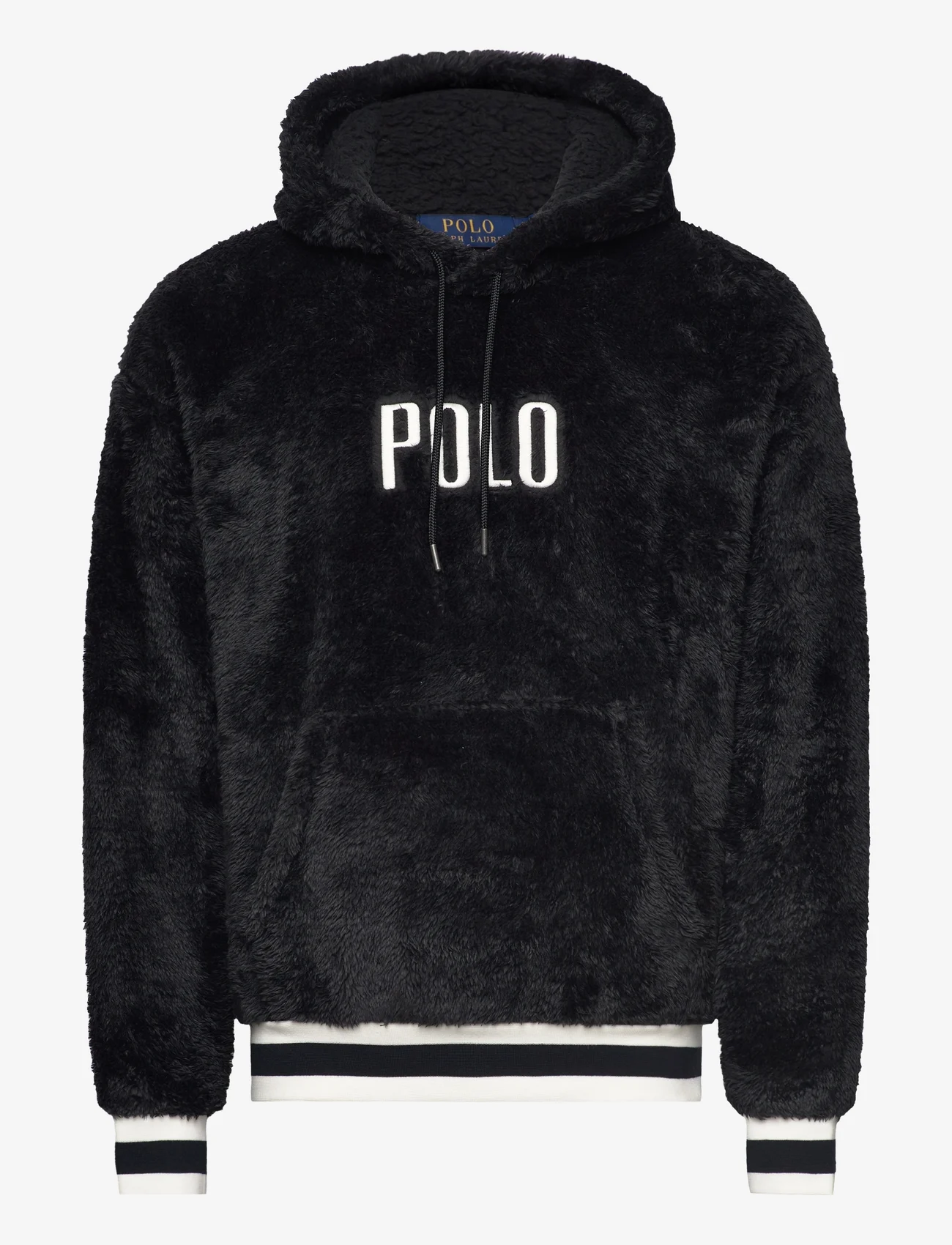Polo Ralph Lauren - Logo Pile Fleece Hoodie - sporta džemperi - polo black - 0