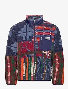Patchwork Pile Fleece Jacket, Polo Ralph Lauren