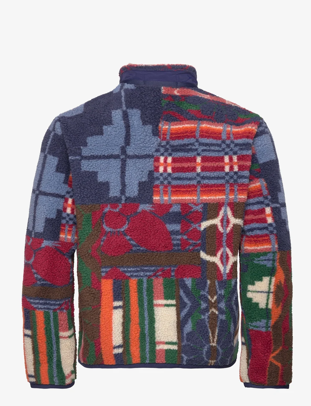 Polo Ralph Lauren Patchwork Pile Fleece Jacket Mid layer jackets
