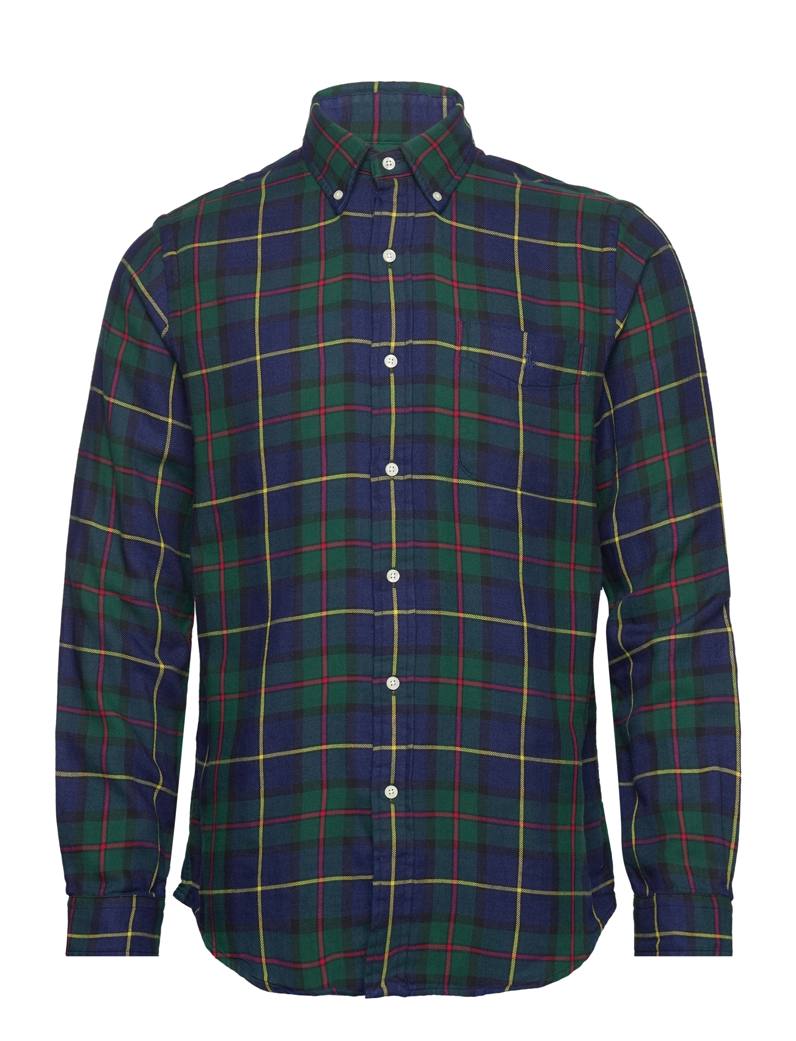 Polo Ralph Lauren - Custom Fit Checked Double-Faced Shirt - 6159 green/navy m - 1