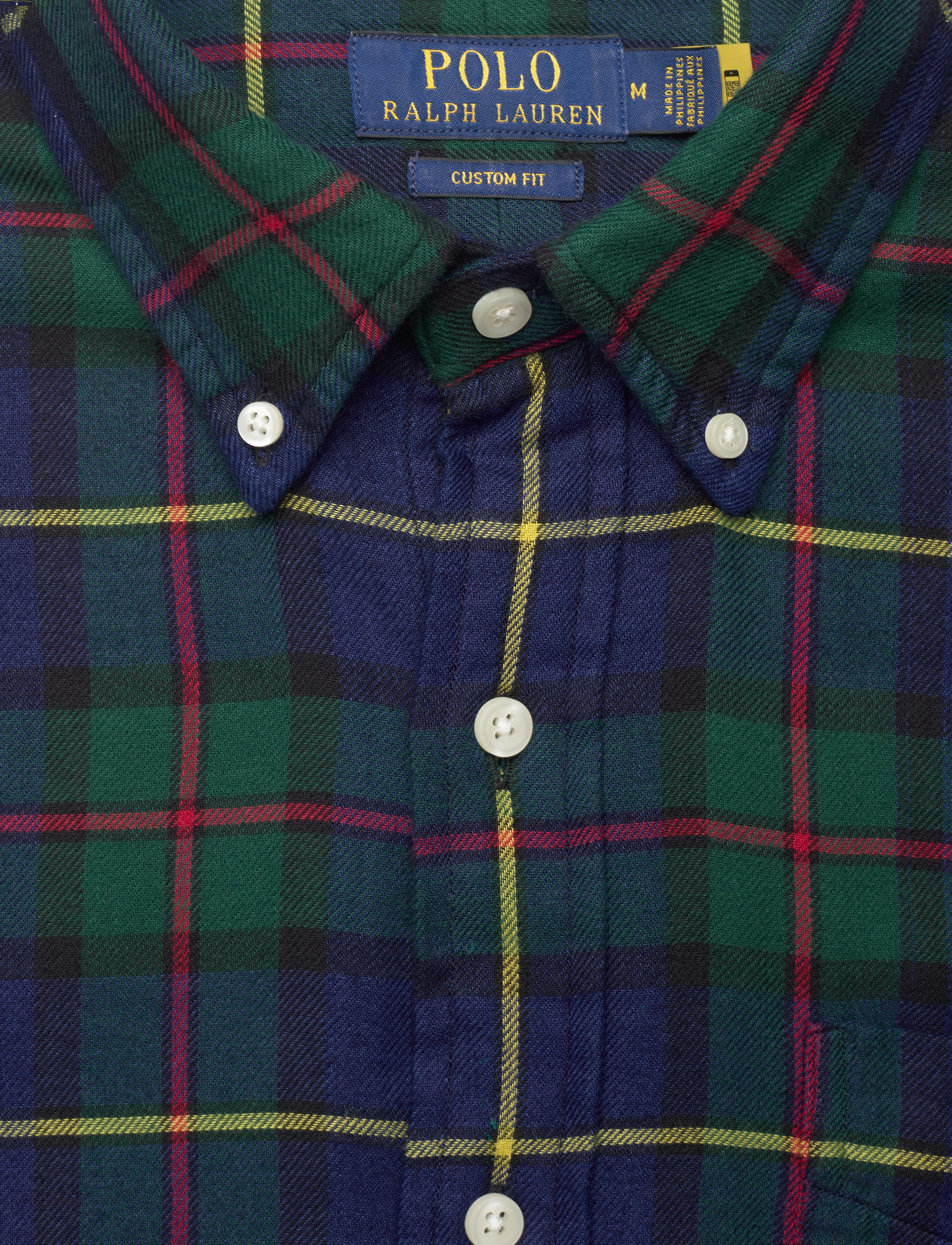 Polo Ralph Lauren - Custom Fit Checked Double-Faced Shirt - 6159 green/navy m - 3