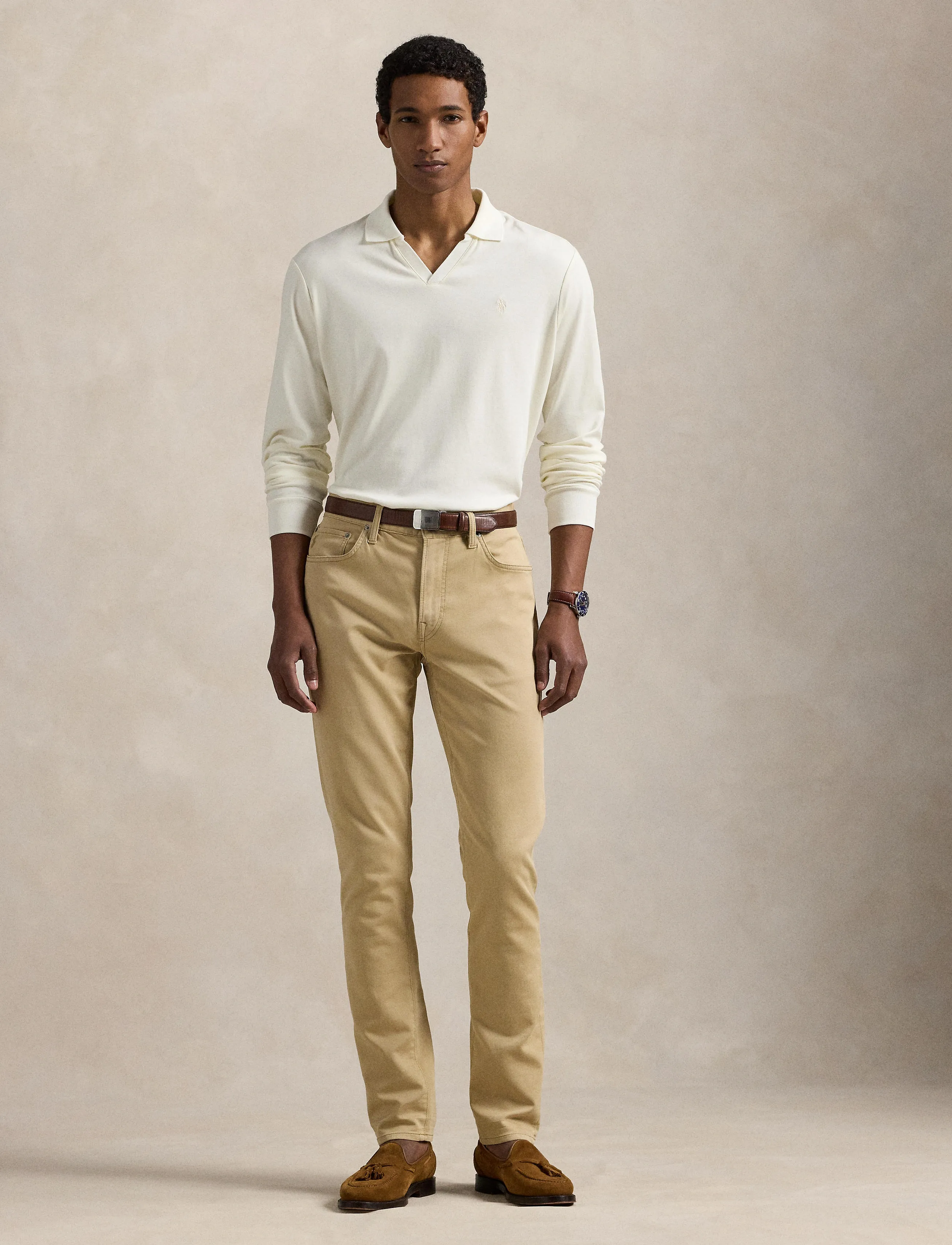 Polo Ralph Lauren Custom Slim Soft Cotton Polo Shirt - Winter deals - PALE CREAM/C8133 / cream