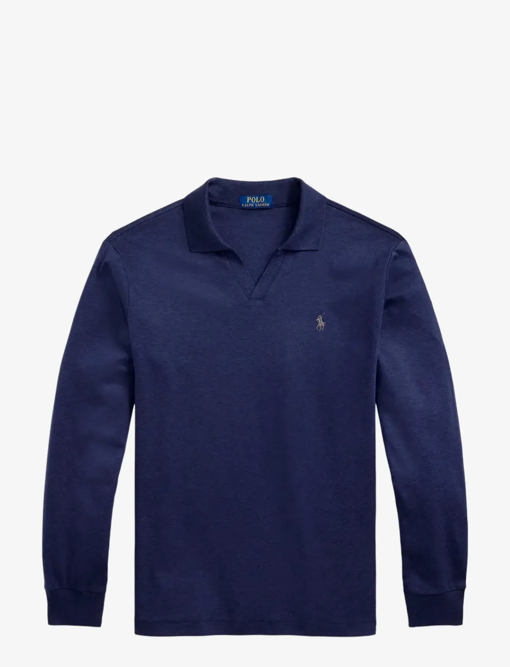 Polo Ralph Lauren - 50/1 INTERLOCK-LSL-PSH - langærmede poloer - spring navy heath - 1