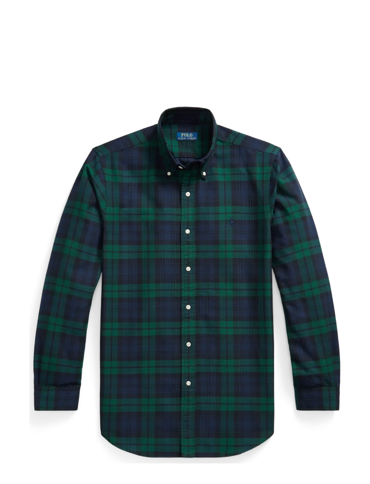 Polo Ralph Lauren - Custom Fit Tattersall Oxford Shirt - 6841 navy/green m - 1